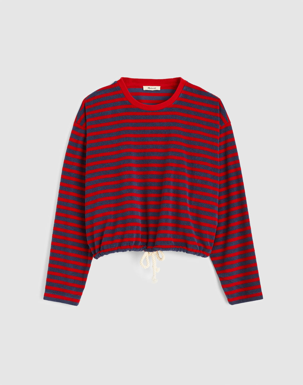 Madewell Tie-Waist Top Terry 80% Cotton Recycled Polyester