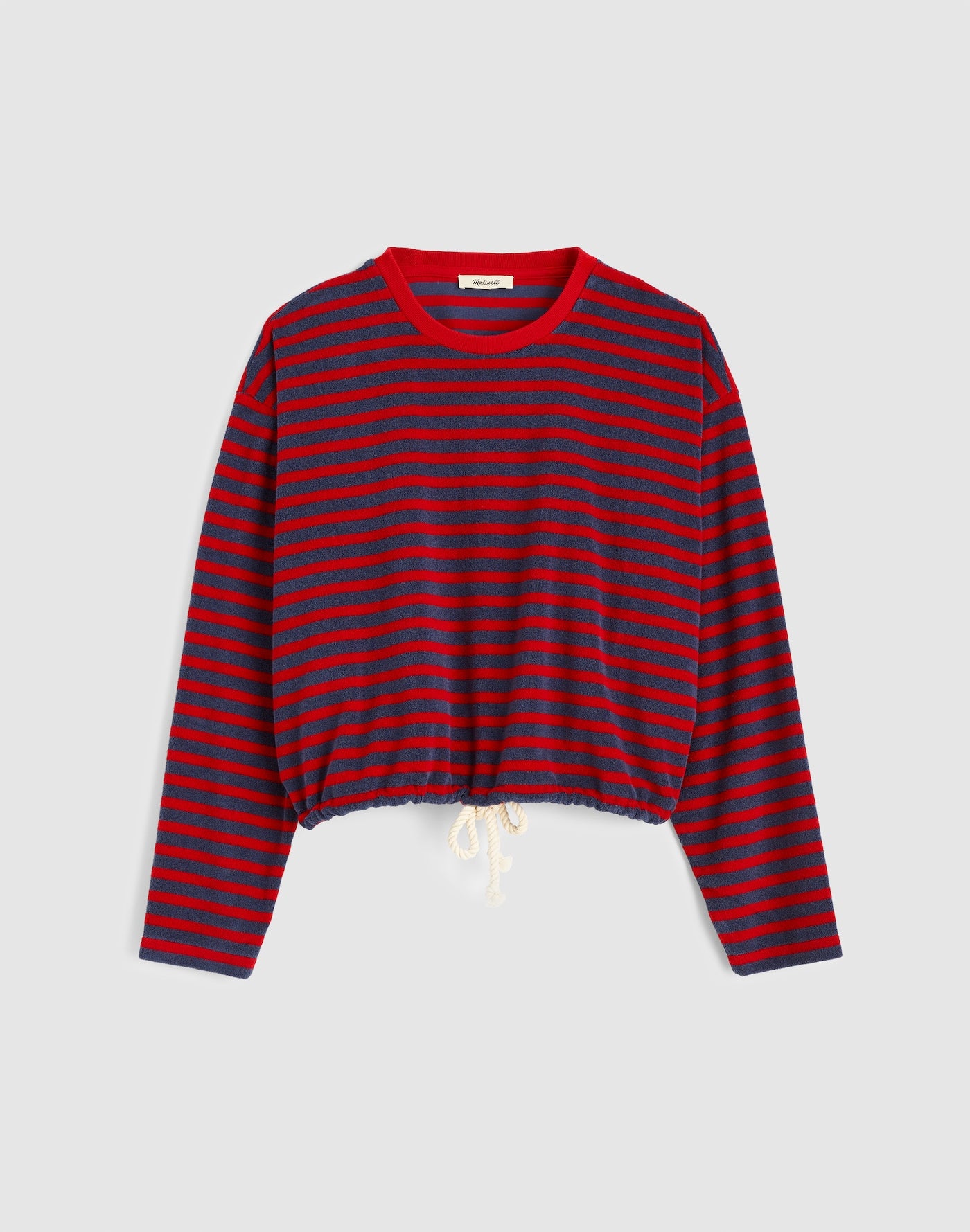 Madewell Tie-Waist Top Terry 80% Cotton Recycled Polyester
