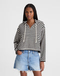Madewell Drawstring Hoodie in Terry 80% Cotton 20% Recycled Polyester