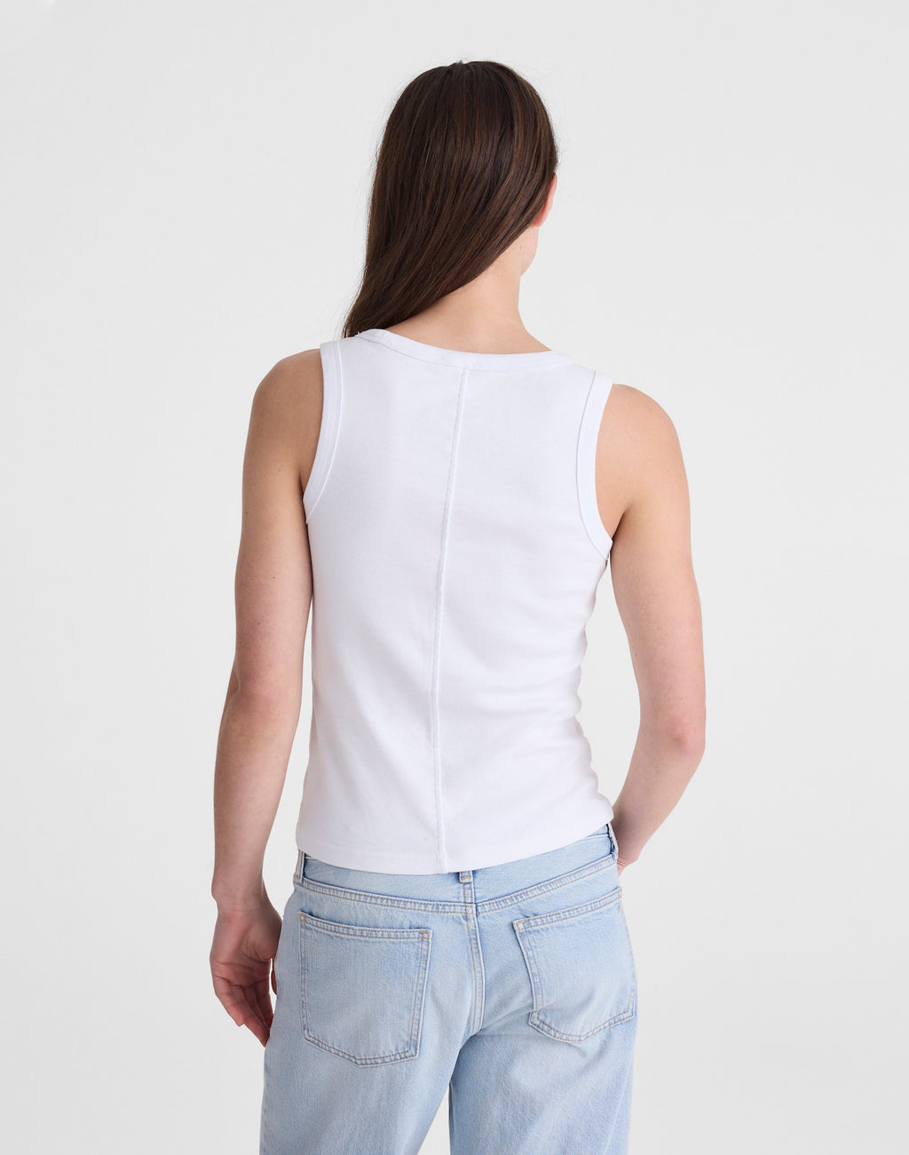 Madewell The 90s Scoopneck Tank in Compact Cotton 100% Cotton