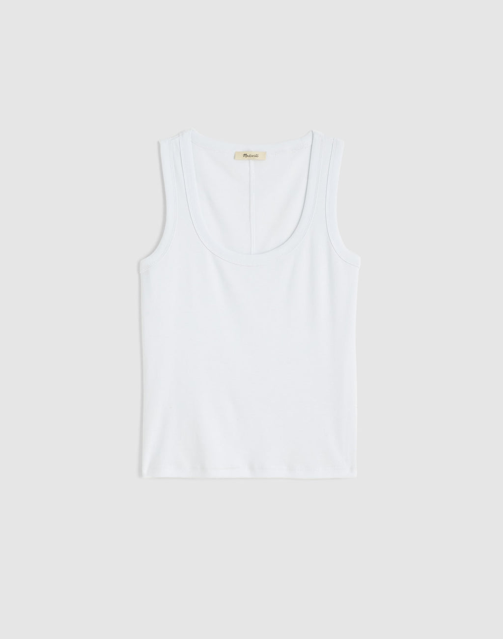 Madewell The 90s Scoopneck Tank in Compact Cotton 100% Cotton