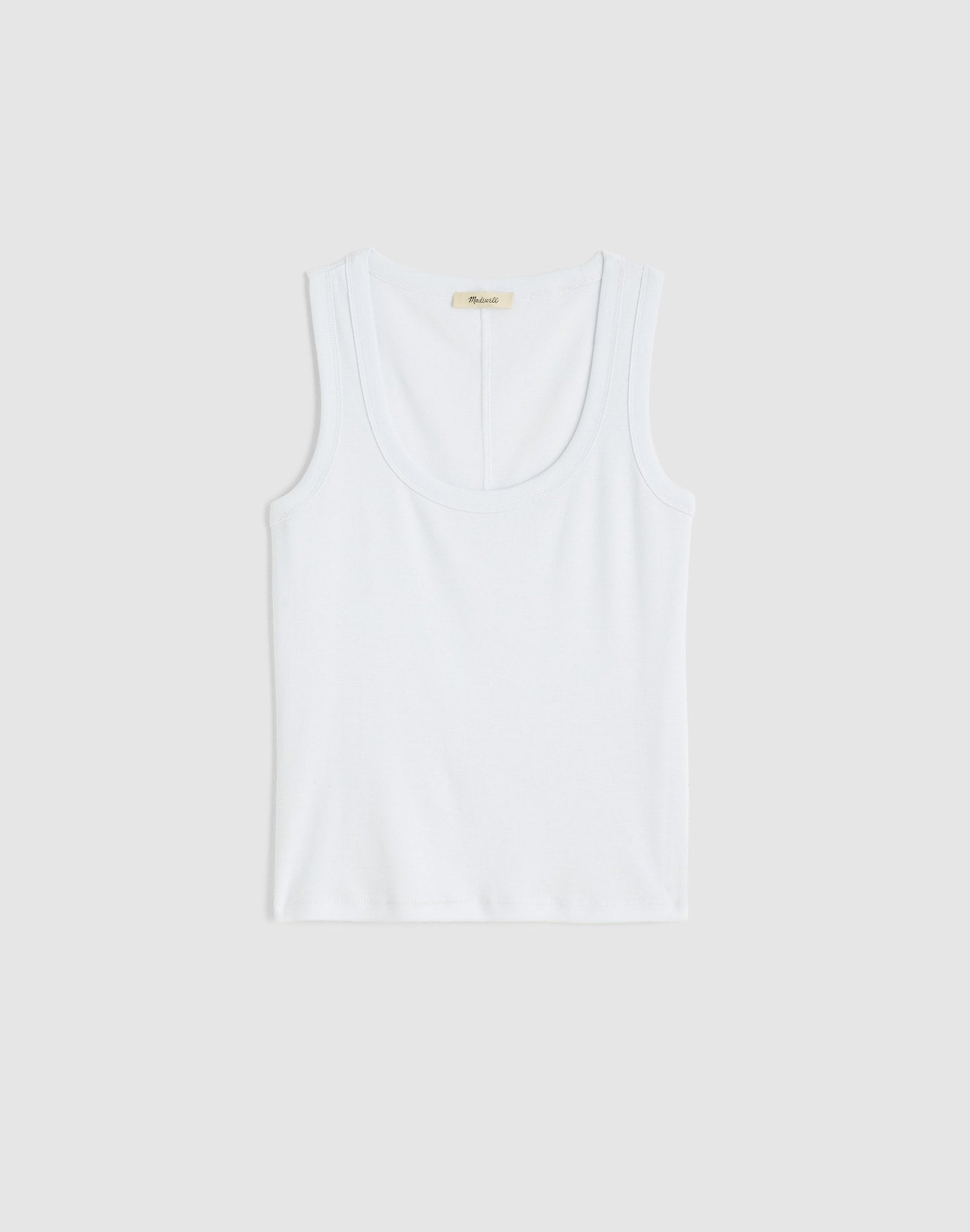 Madewell The 90s Scoopneck Tank in Compact Cotton 100% Cotton