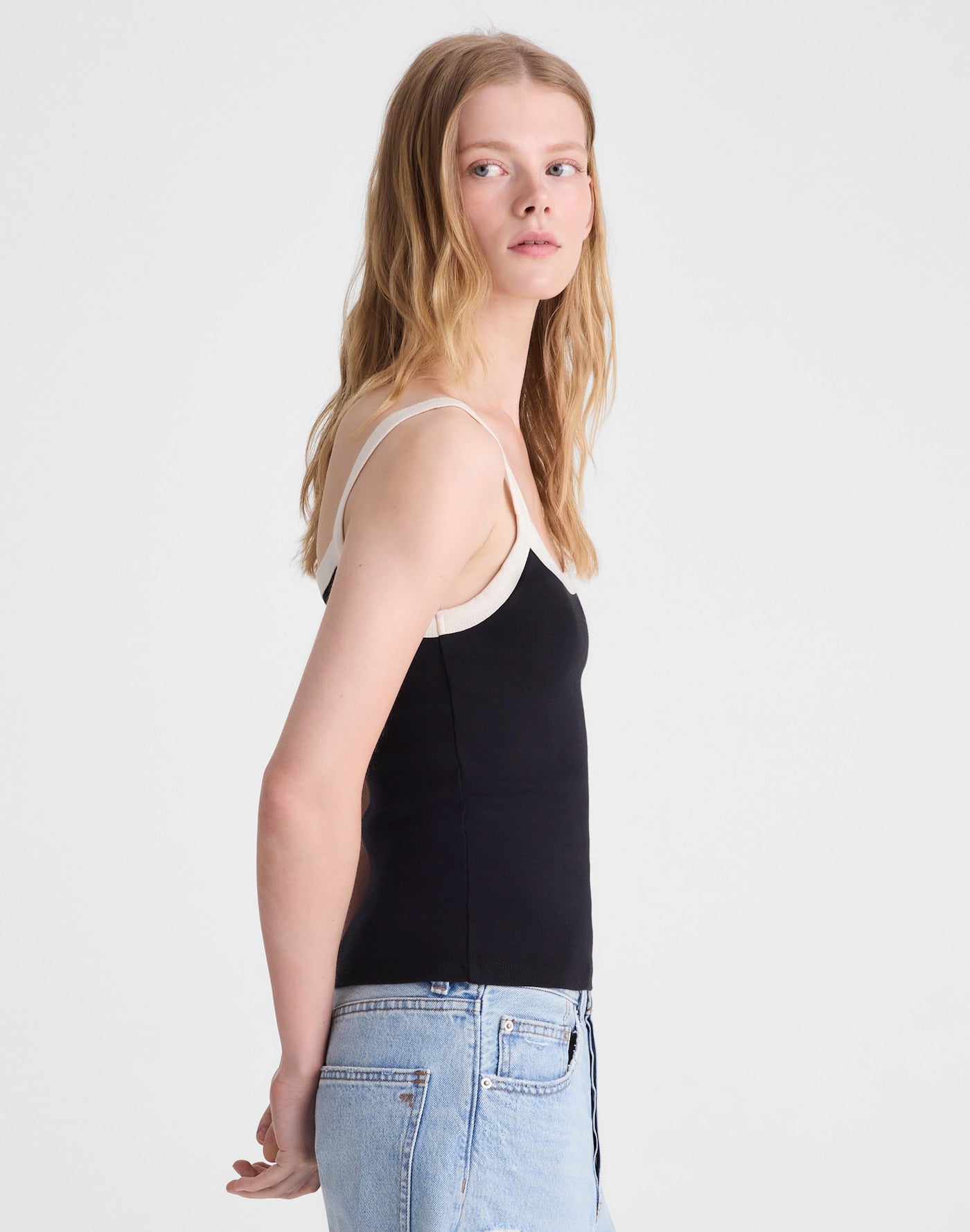 Madewell The 90s Cami in Compact Cotton 100% Cotton