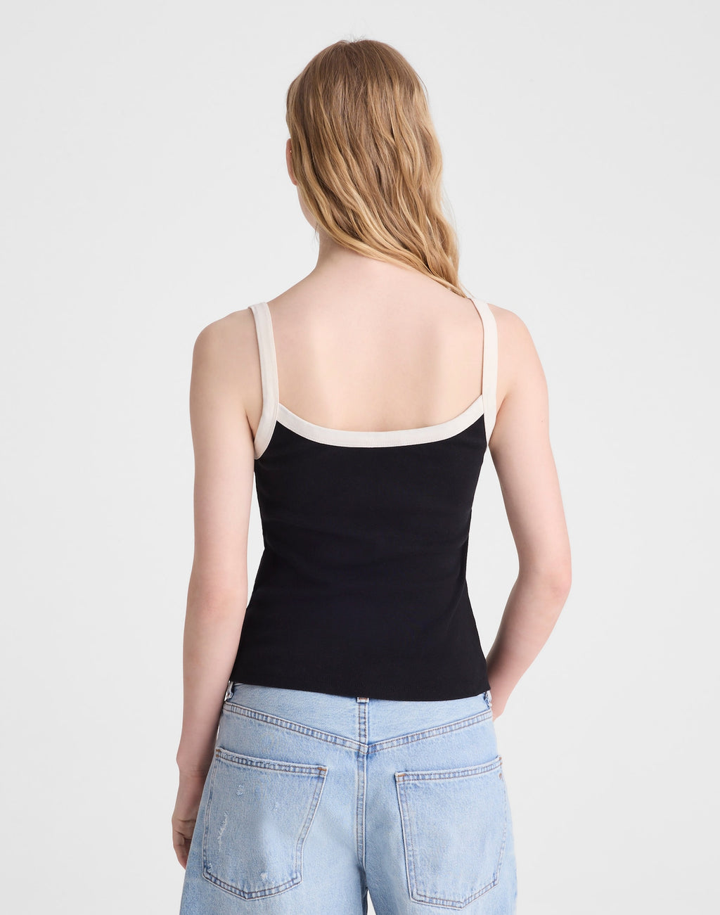 Madewell The 90s Cami in Compact Cotton 100% Cotton