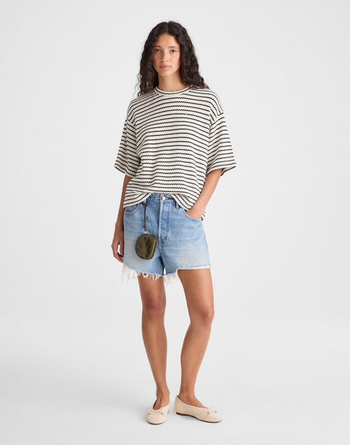 Madewell Boxy Crop Tee Allday Jersey Cotton Recycled Polyester