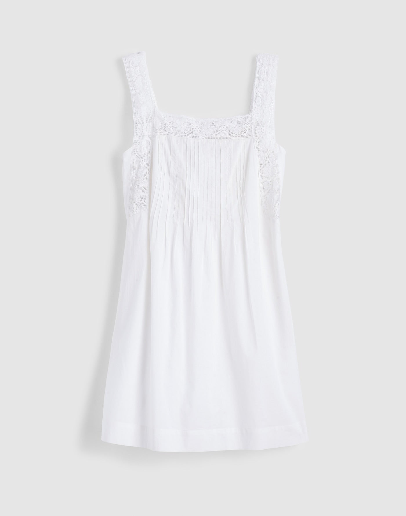 Madewell The Sophie Mini Dress Lace-Trim Cotton