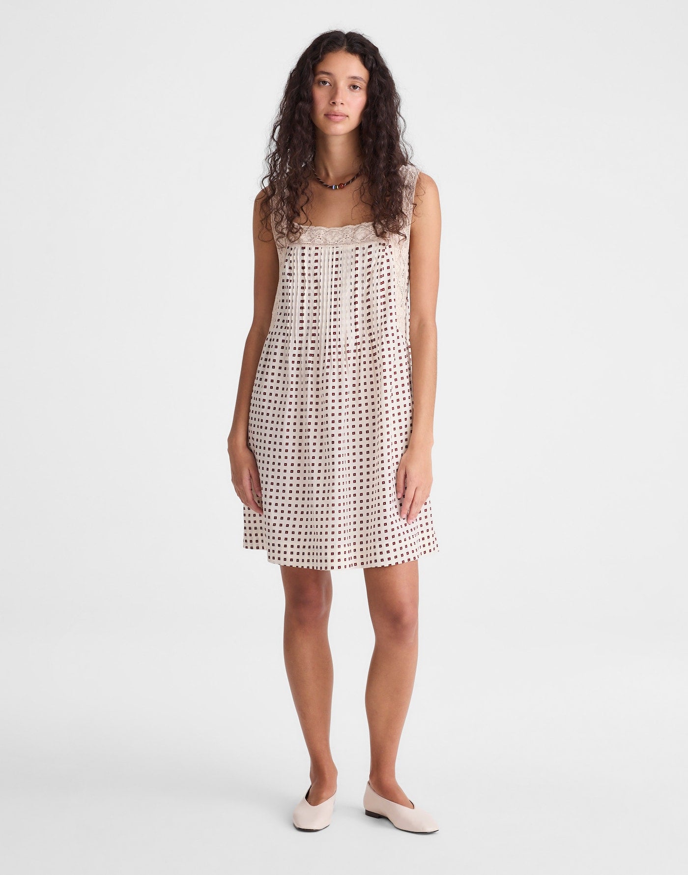 Madewell The Sophie Mini Dress in Vintage Ivory 100% Cotton