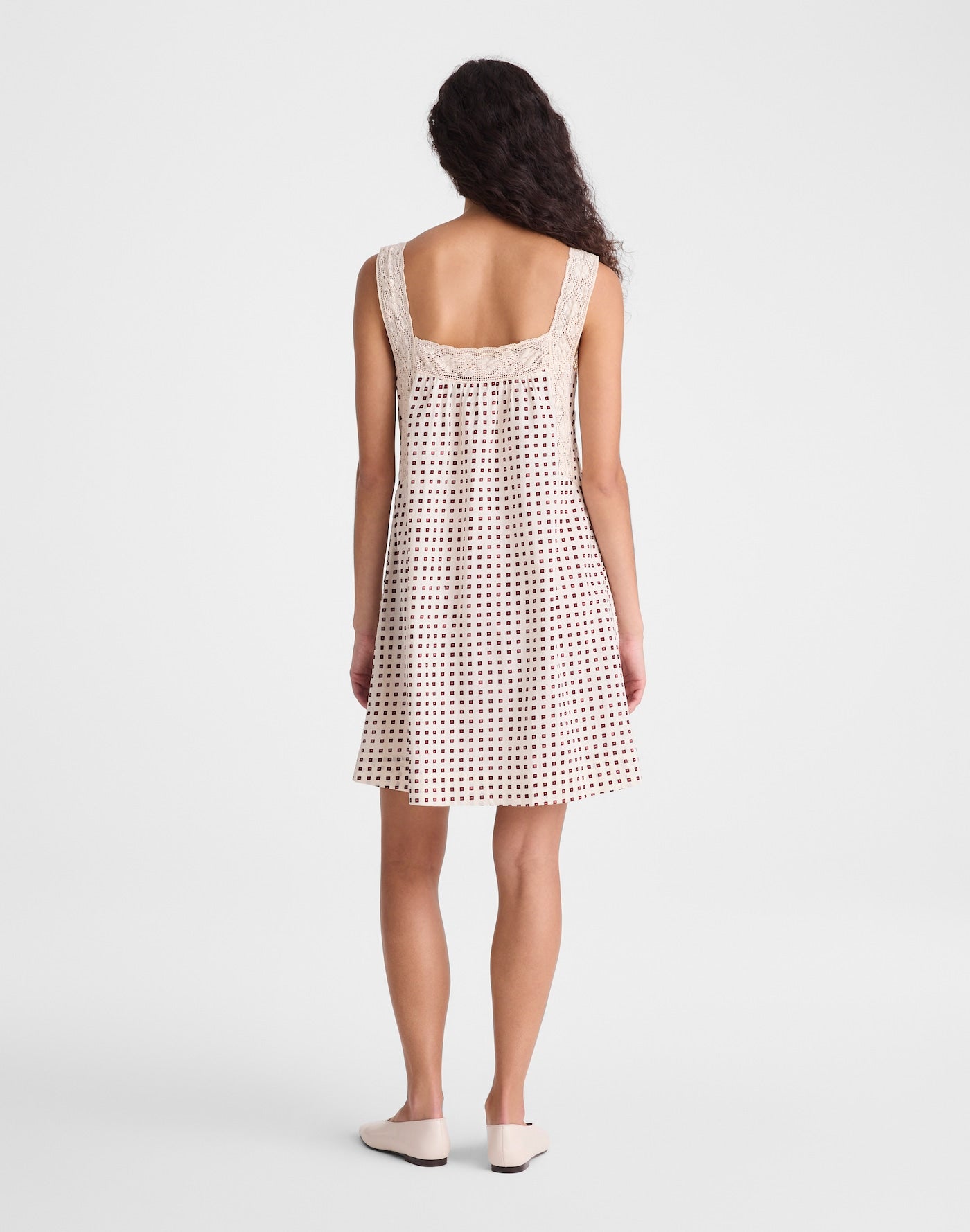 Madewell The Sophie Mini Dress in Vintage Ivory 100% Cotton