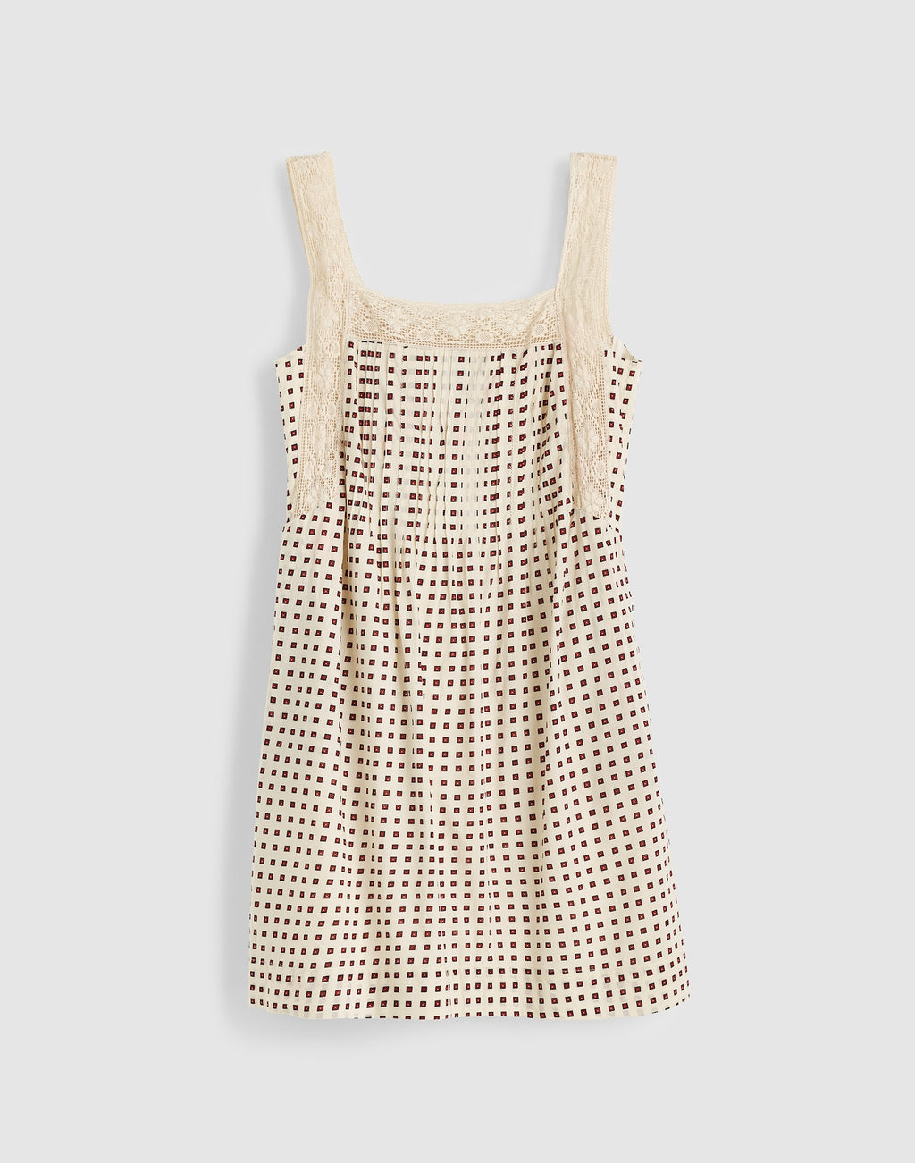 Madewell The Sophie Mini Dress Lace-Trim Cotton