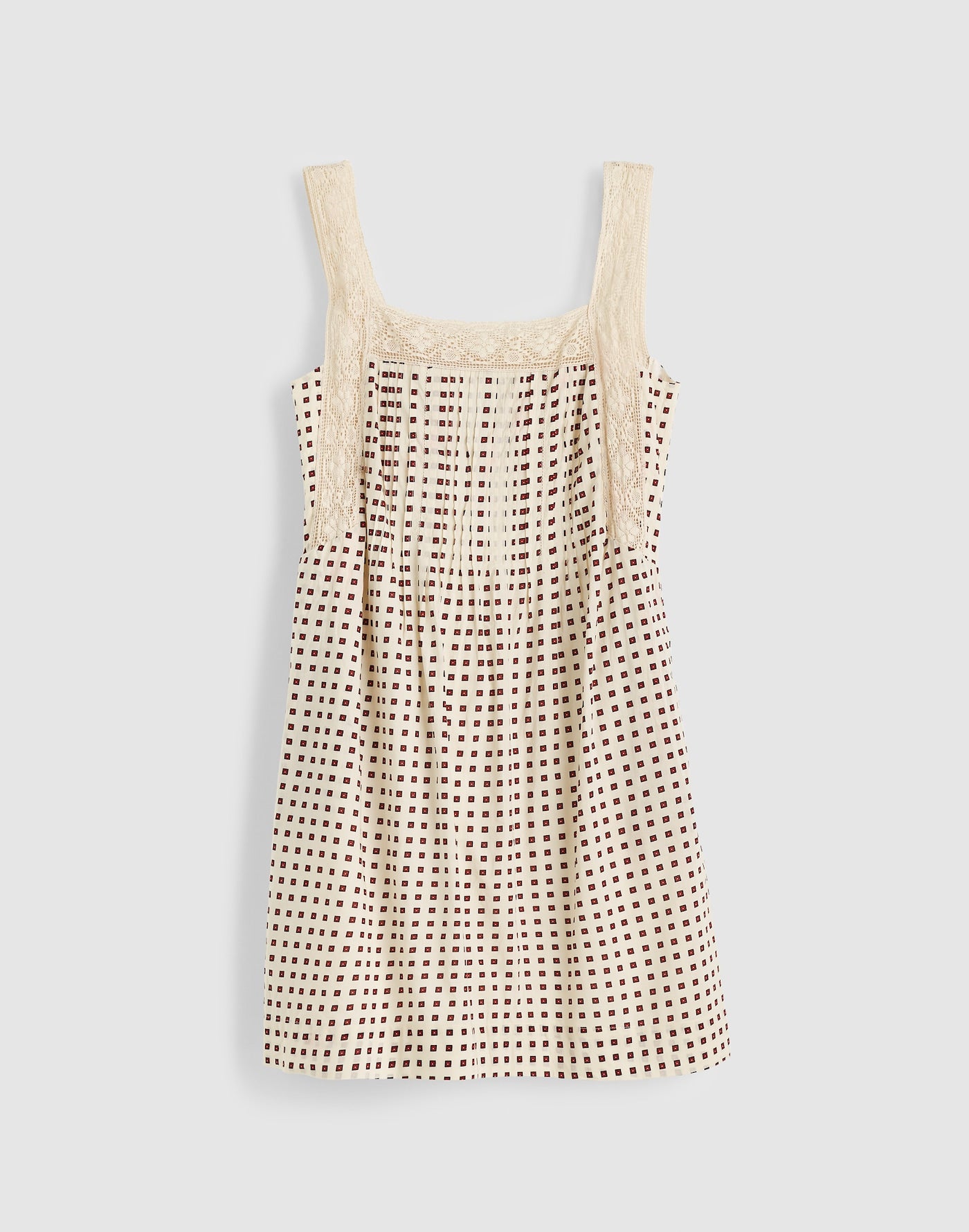 Madewell The Sophie Mini Dress Lace-Trim Cotton