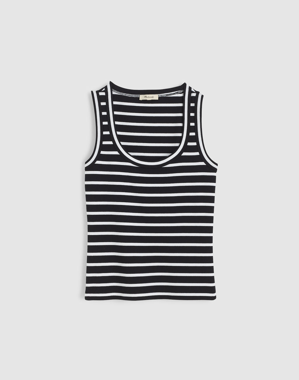 Madewell The 90s Scoopneck Tank in Compact Cotton 100% Cotton