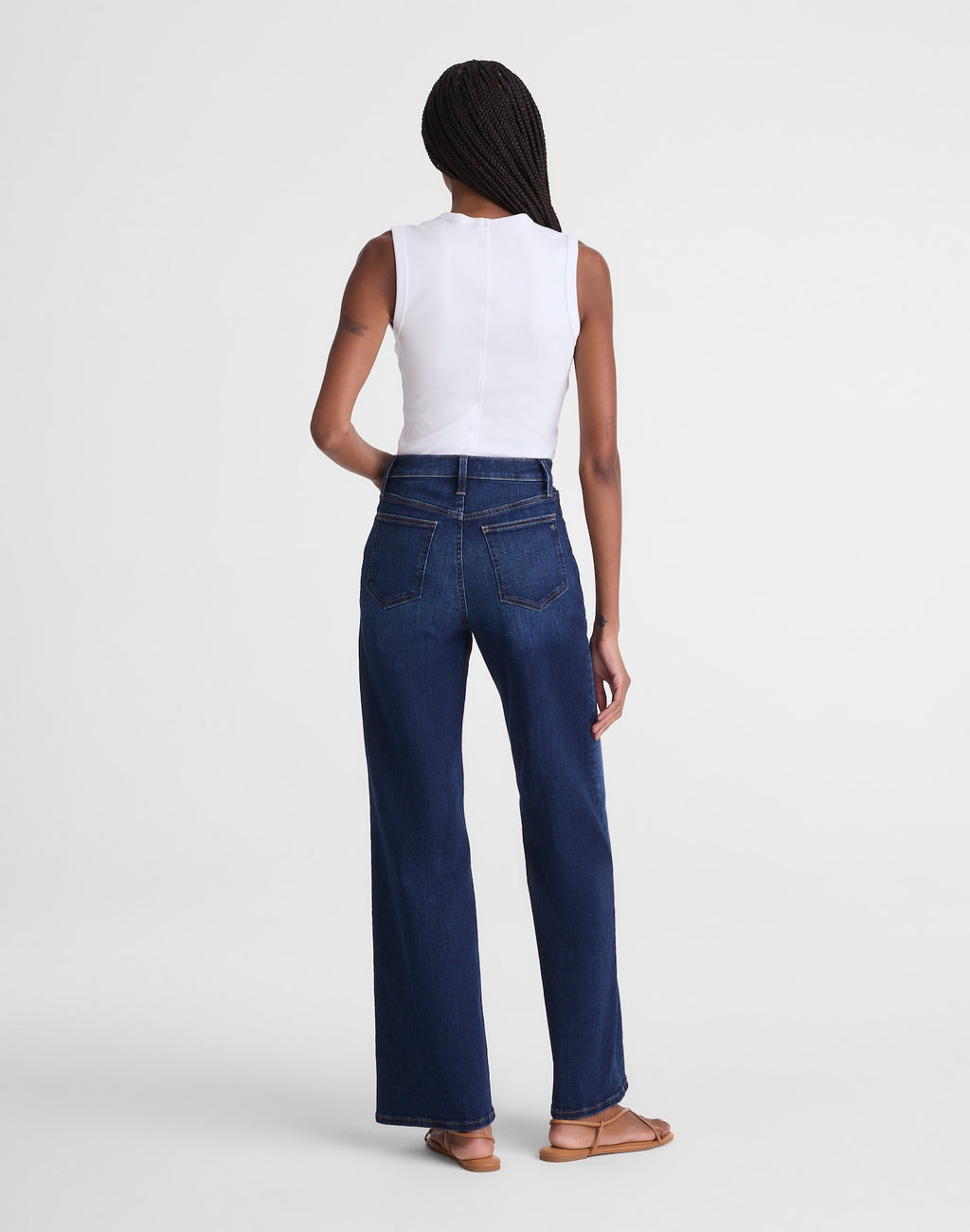Madewell The Wide-Leg Jean in Super Stretch Denim 91% Cotton 6% Recycled Polyester 3% Elastane