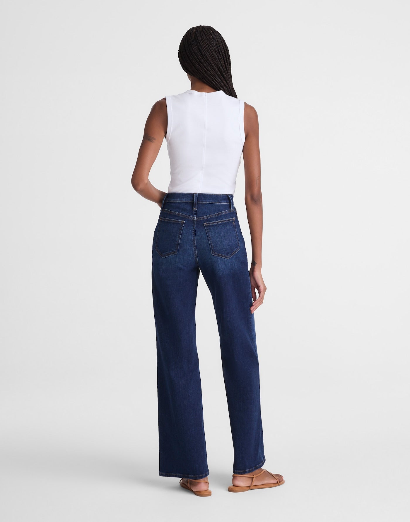 Madewell The Wide-Leg Jean in Super Stretch Denim 91% Cotton 6% Recycled Polyester 3% Elastane