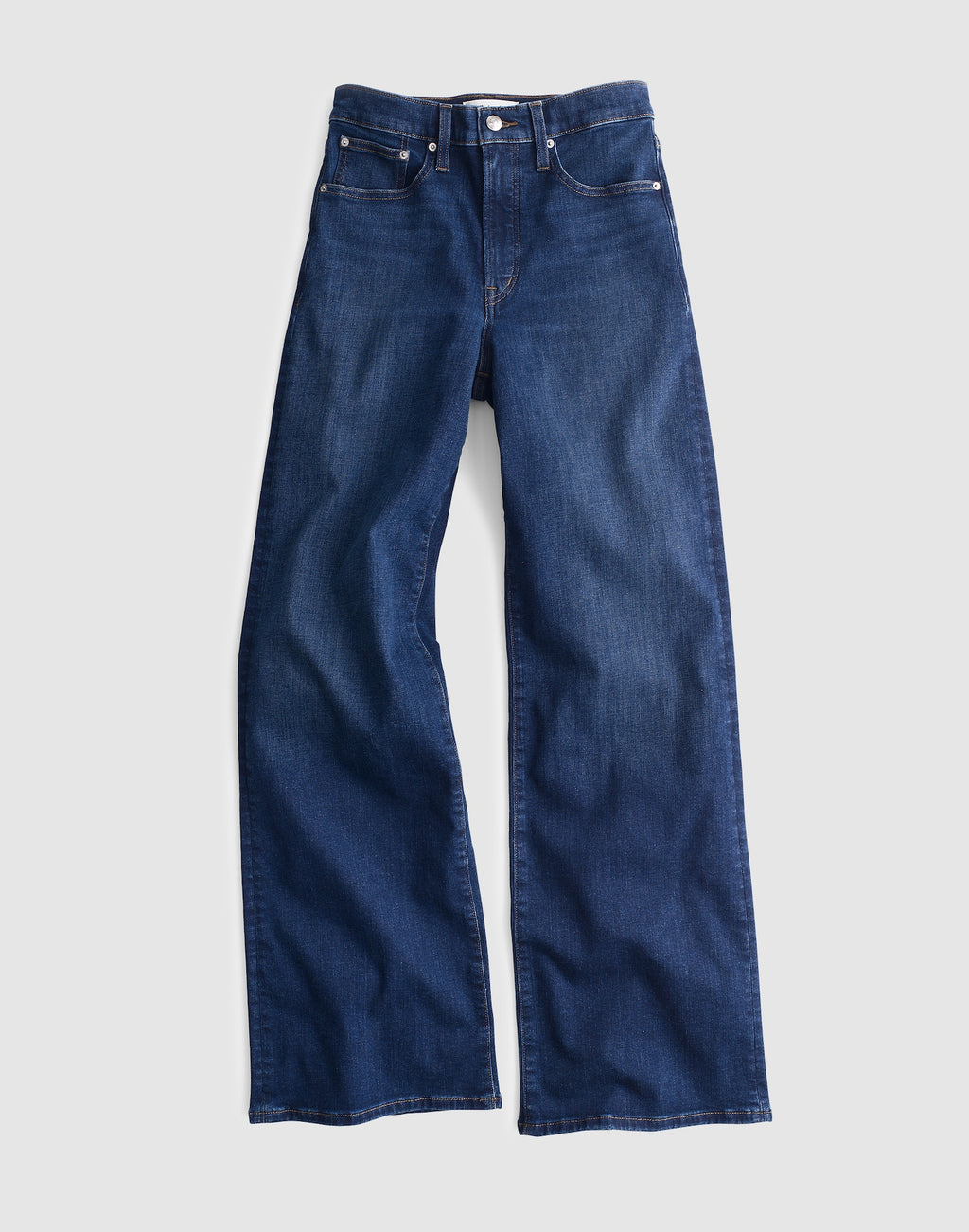 Madewell The Wide-Leg Jean in Super Stretch Denim 91% Cotton 6% Recycled Polyester 3% Elastane